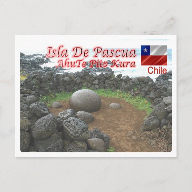 Chile - Påsk - Island Vykort (Framsida)