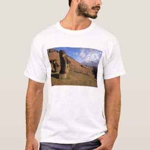 Chile, Påskön. Backe med Moai T Shirt