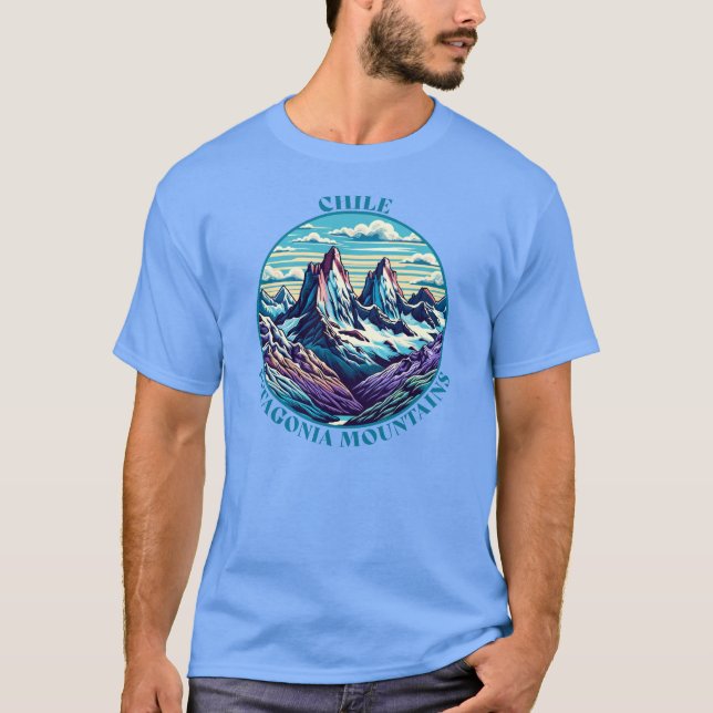 Chile Patagonibergen T Shirt (Framsida)