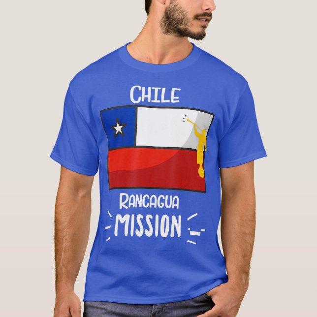 Chile Rancagua Mormon LDS Uppdrag missionär T Shirt (Framsida)