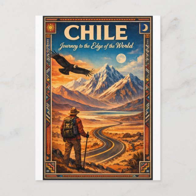 CHILE – Resa till världens ände Vykort (Framsida)