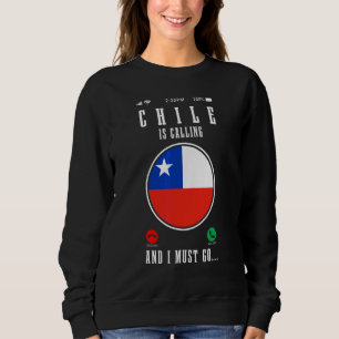 Chile ropar och jag måste åka Chilensk flagga stol T Shirt