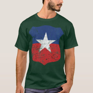 Chile Roundel Flagga Sign T Shirt