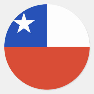 chile runt klistermärke