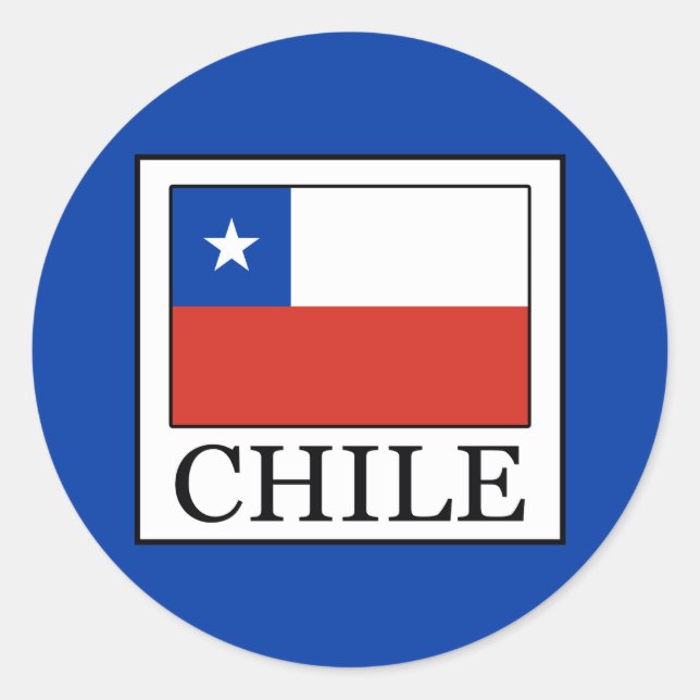 Chile Runt Klistermärke (Framsida)