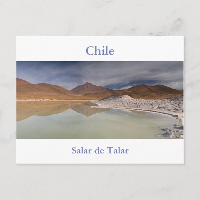 Chile - Salar de Talar platta, platta vykort nr (Framsida)