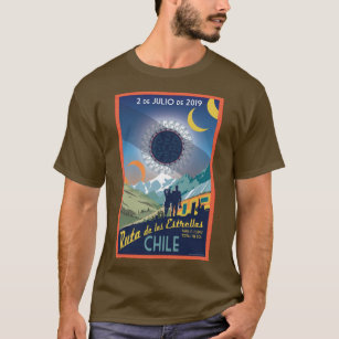 Chile sammanlagd sol- förmörkelse 2019 t shirt