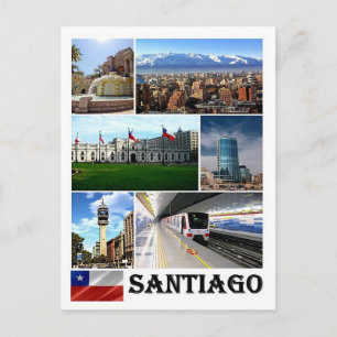 Chile - Santiago - Mosaic - Vykort