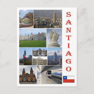 Chile - Santiago - Mosaic - Vykort