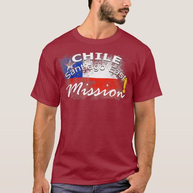 Chile Santiago Öster Mormon LDS Uppdrag Gift T Shirt (Framsida)
