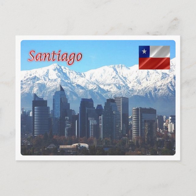 Chile - Santiago - Vykort (Framsida)