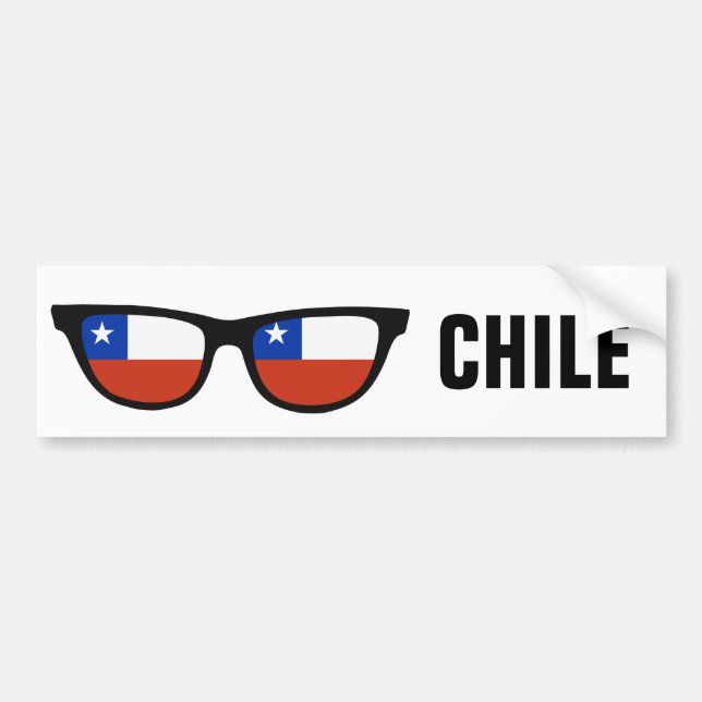 Chile Shades anpassningsbar text & färg bildekal (Framsidan)