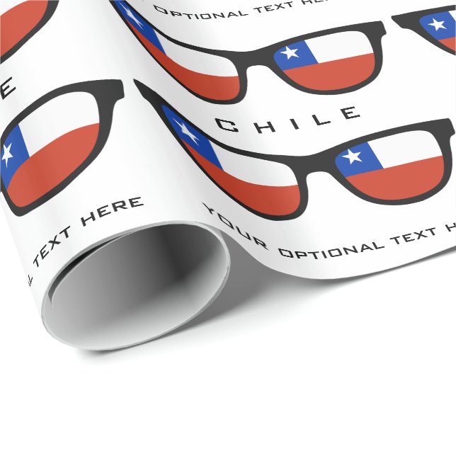 Chile Shades anpassningsbar text och byte av färg- Presentpapper (Rullad Hörn)