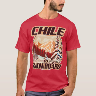 Chile Snowboarding T Shirt