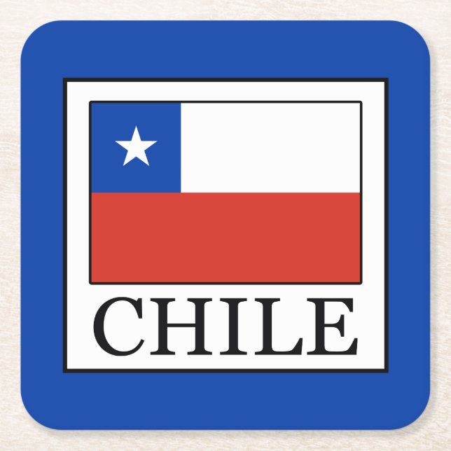 Chile Underlägg Papper Kvadrat (Framsidan)