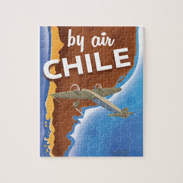 Chile Vintage Resaaffisch plakat Pussel (Vertikal)