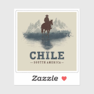 Chile Vintage resor Andes Mountain Klistermärken