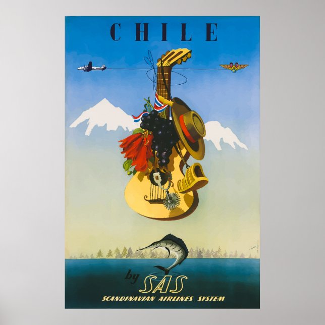 Chile Vintage resor Poster (Framsidan)