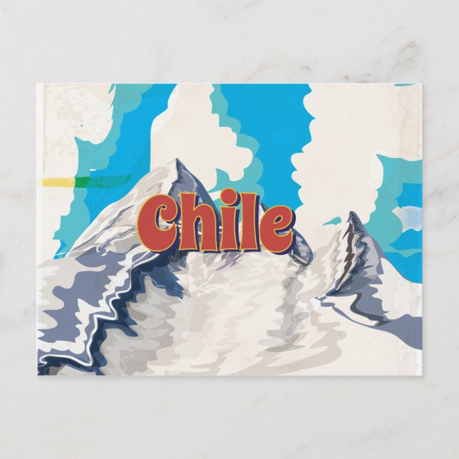 Chile Vintage resor Poster Vykort (Framsida)