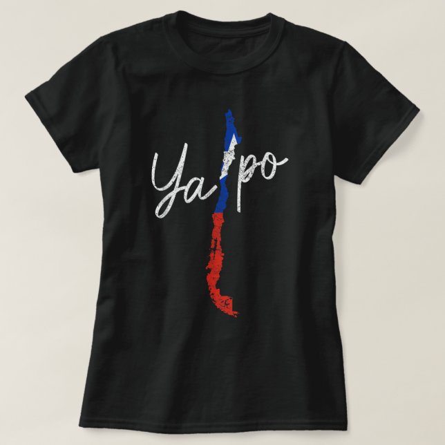 Chile Ya Po Chilean Flagga Slang Pride Funny Vinta T Shirt (Design framsida)