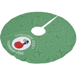 Chilean Angel-Personligen Juldag Flagga Julgransmatta Borstad Polyester