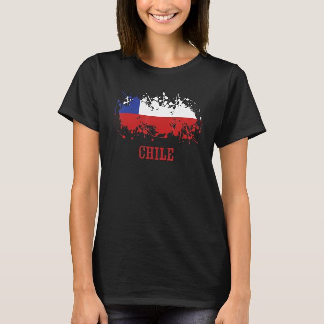 Chilean enthusiasts for Chile and Chile T Shirt (Framsida)