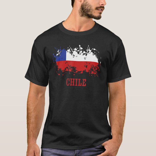Chilean enthusiasts for Chile and Chile T Shirt (Framsida)
