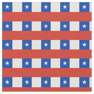 Chilean Flagga & Chile Trendig Fabric/mode Tyg