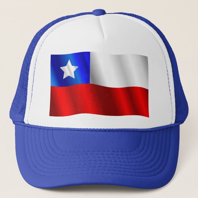 Chilean Flagga hat Keps (Framsida)