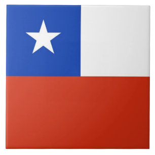 Chilean Flagga Tile Kakelplatta