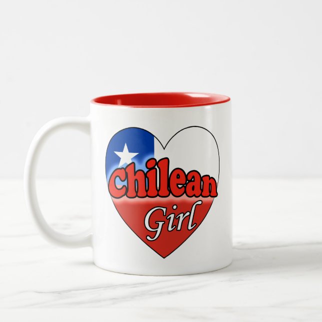 Chilean Girl Två-Tonad Mugg (Vänster)