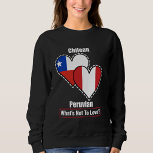 Chilen Peruan Heart Flags Vad är det inte att älsk T Shirt