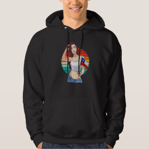 Chilenersk Flicka Latino Stolthet Chile Flagga Sto Hoodie