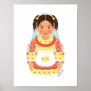 Chilenisk Matryoshka-affisch Poster