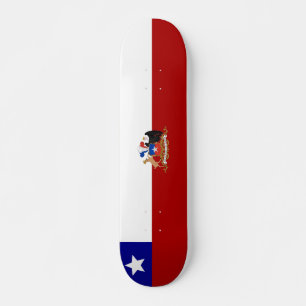 chilensk flagga mini skateboard bräda 18,5 cm