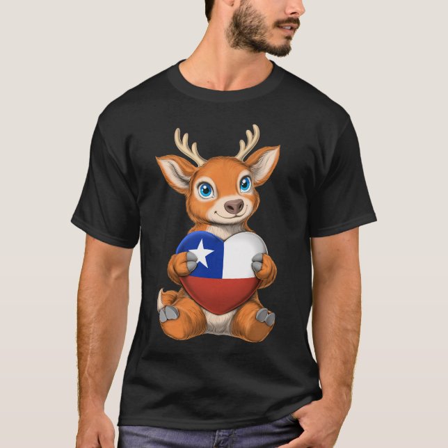 chilensk huemul t shirt (Framsida)
