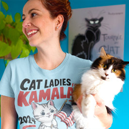 chilensk katt dam för kamala harris 2024 t shirt