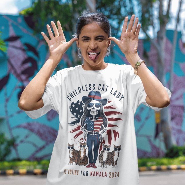 chilensk katt dam för kamala t shirt (Skapare uppladdad)