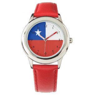 Chilenska flaggan armbandsur