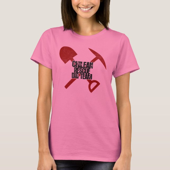 Chilenskt räddinglag tee shirt (Framsida)