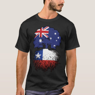 Chiles chilenska australiska Australien Träd Roots T Shirt