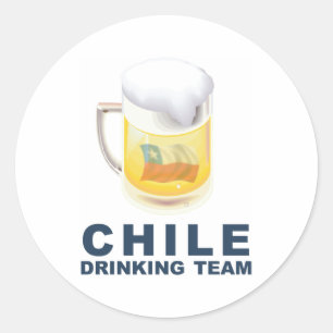 Chiles drickteam runt klistermärke