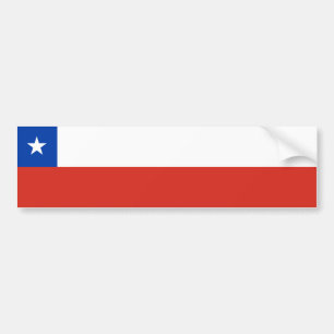 Chiles flagga bildekal