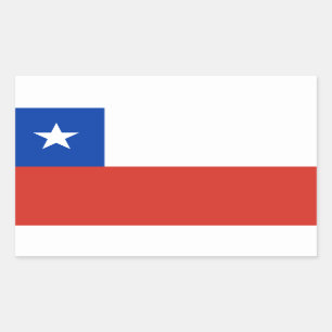 Chiles Flagga, Chiles Flagga Rektangulärt Klistermärke
