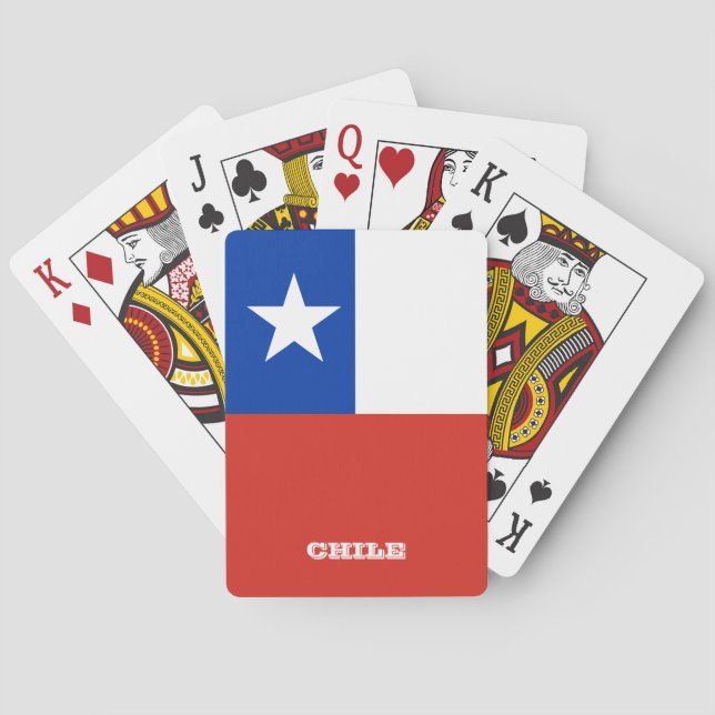 Chiles Flagga Games, Chiles betalkort Casinokort (Baksidan)