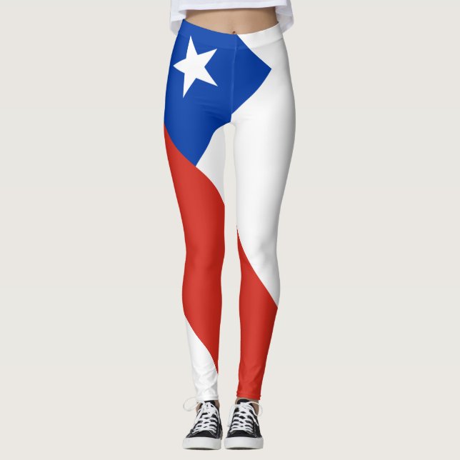 Chiles flagga Leggings (Framsida)
