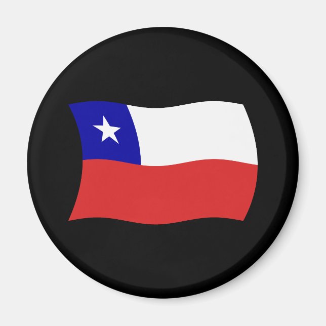 Chiles flagga Magnet (Framsidan)
