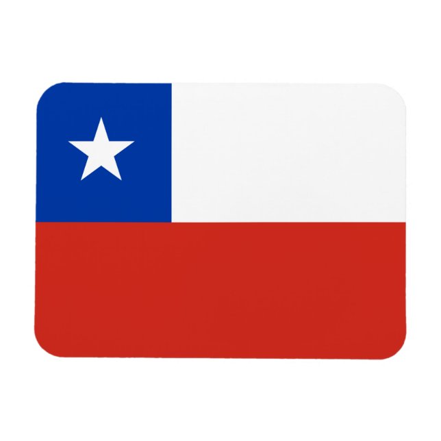Chiles flagga magnet (Horisontell)