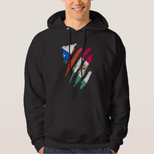 Chiles flagga Mexiko odlad patriot land ränder Hoodie
