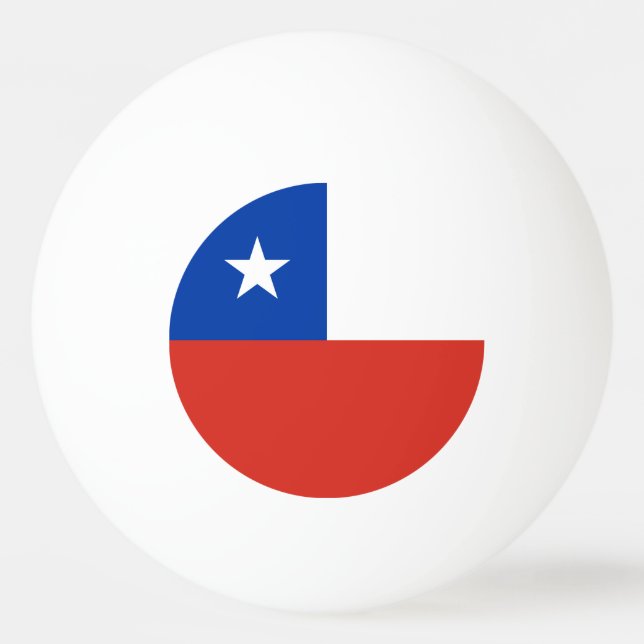 Chiles flagga pingisboll (Framsidan)